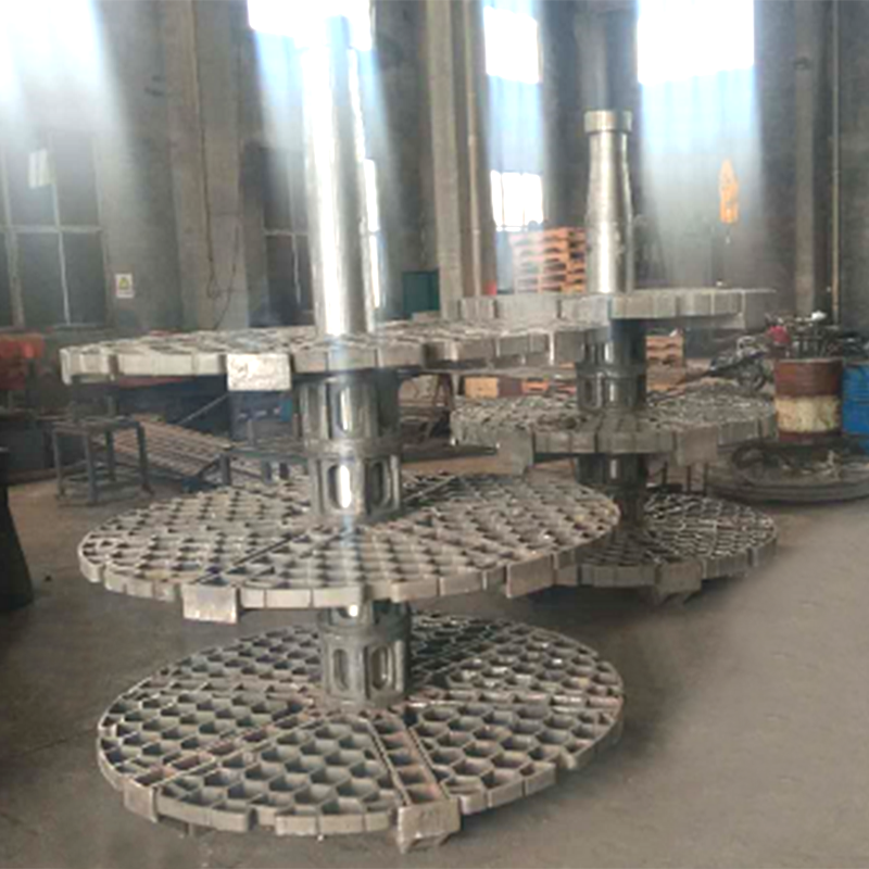 Pag-init ng paggamot na naka-stack na basket para sa mahusay na uri ng hurno